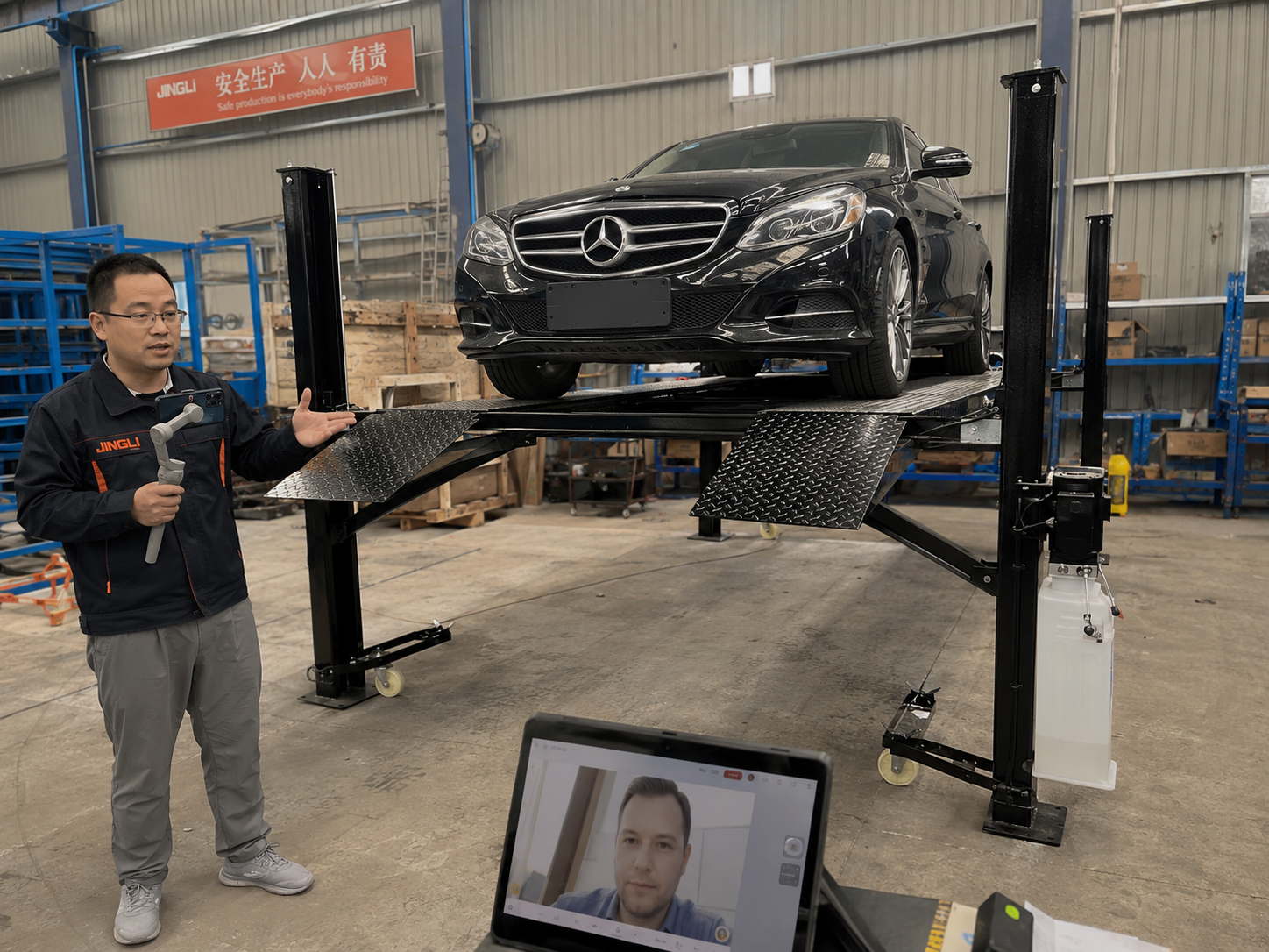 Parking car lift