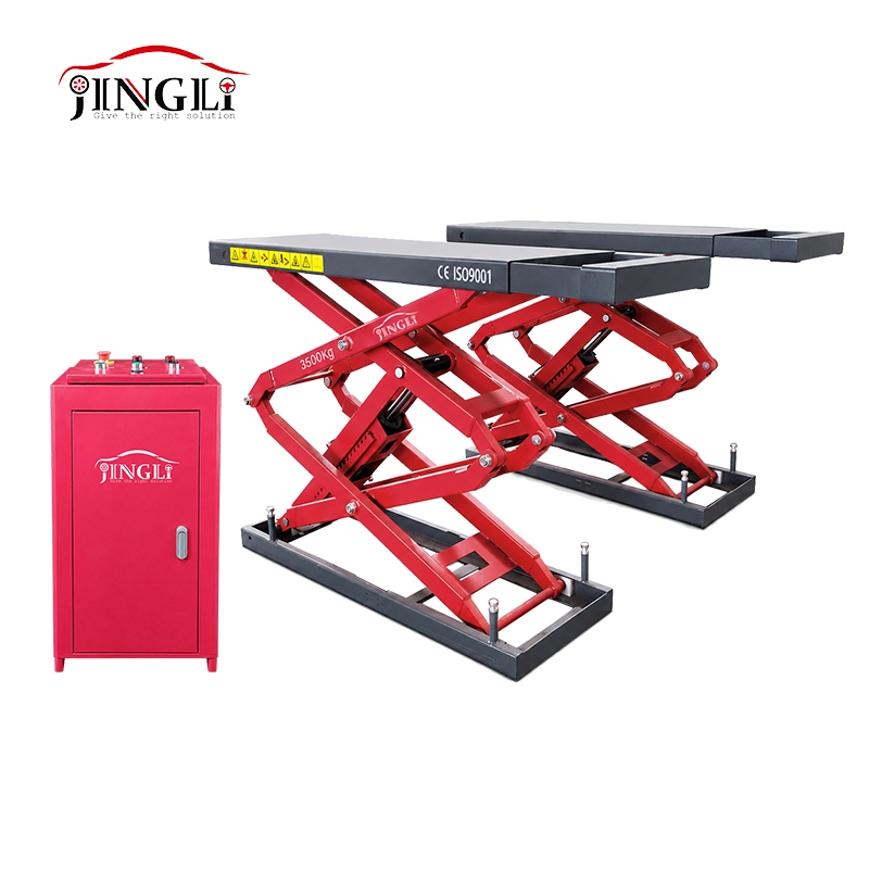 In-Ground Full-Rise Scissor Lift - JL300D-SIDEVIEW 1